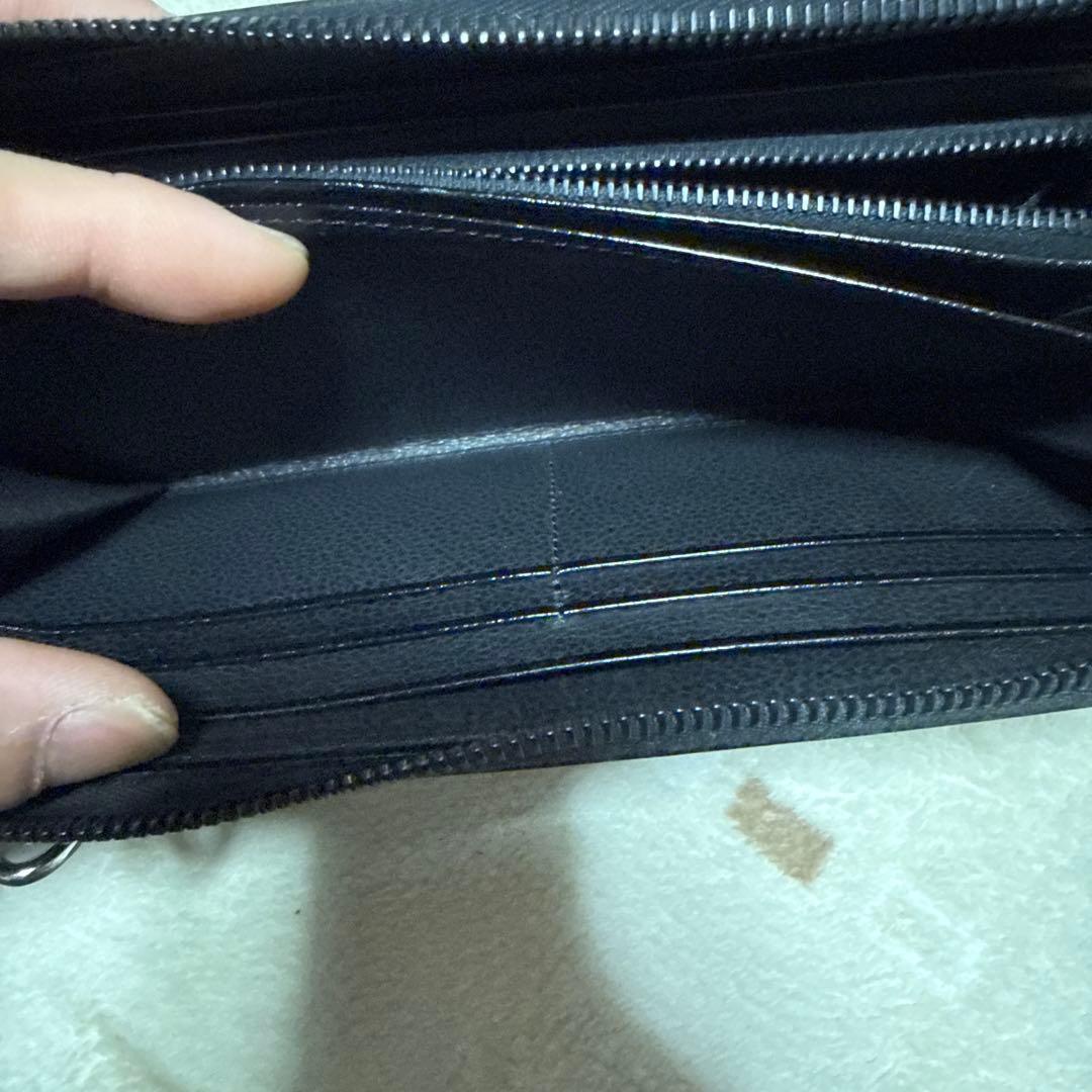 foot the coacher ブラック長財布