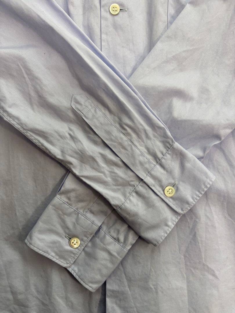 COMME des GARÇONS コムコム　ライトブルー　丸襟　長袖シャツ M