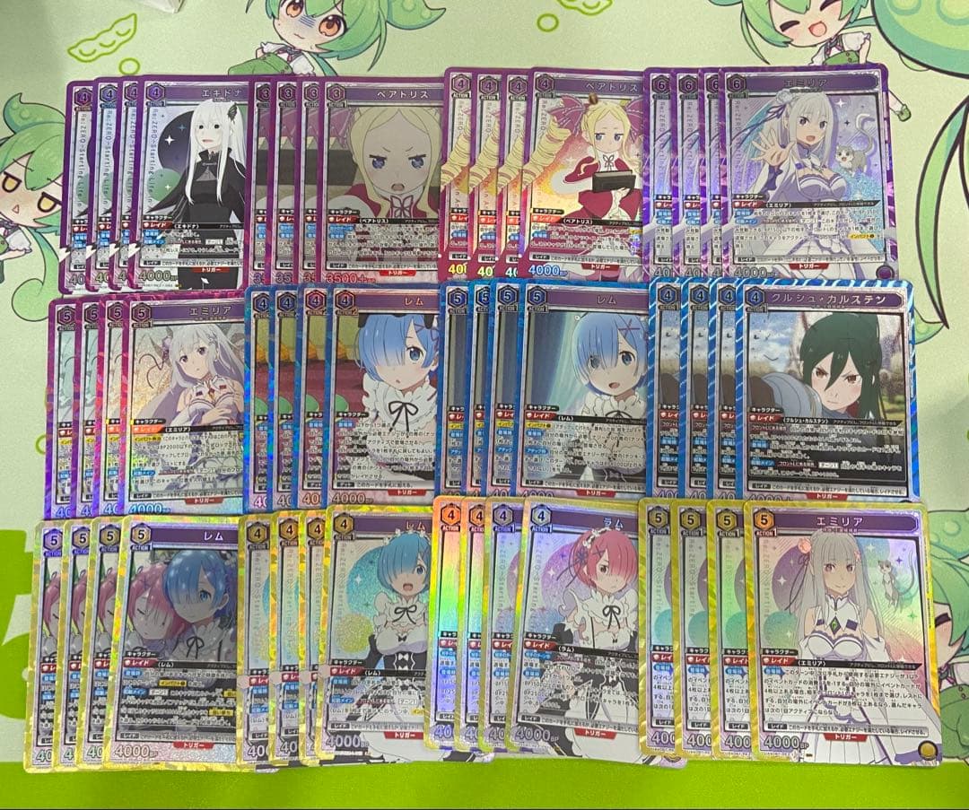 ユニアリ　リゼロ　ブースターパック　SR以下4コン　おまけAPつき