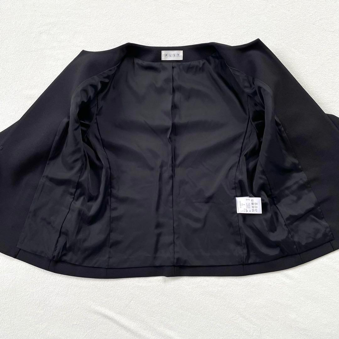 極美品✨ プラステ ノーカラー パンツ スーツ セットアップ M