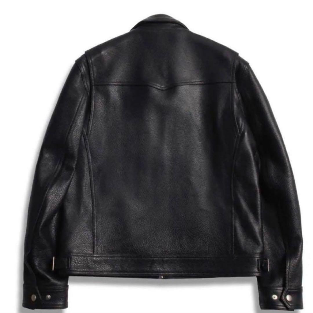 韓国Doffjason COWHIDE SINGLE JACKET牛革