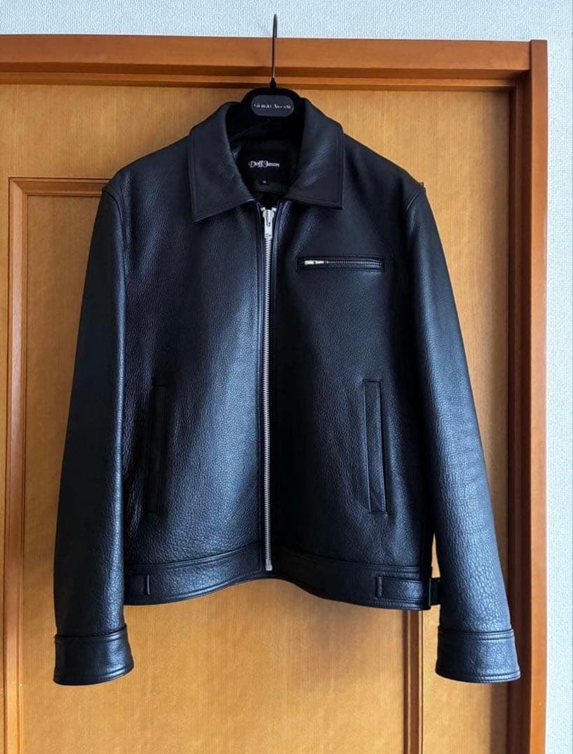 韓国Doffjason COWHIDE SINGLE JACKET牛革