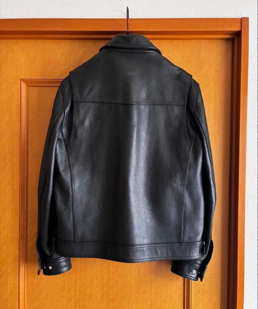 韓国Doffjason COWHIDE SINGLE JACKET牛革