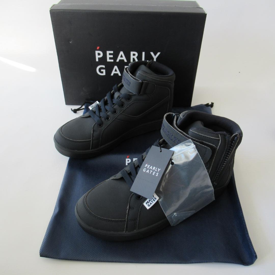 パーリーゲイツ新品濃紺 ソフトスパイク ゴルフシューズ 24.0ｃｍ No.1