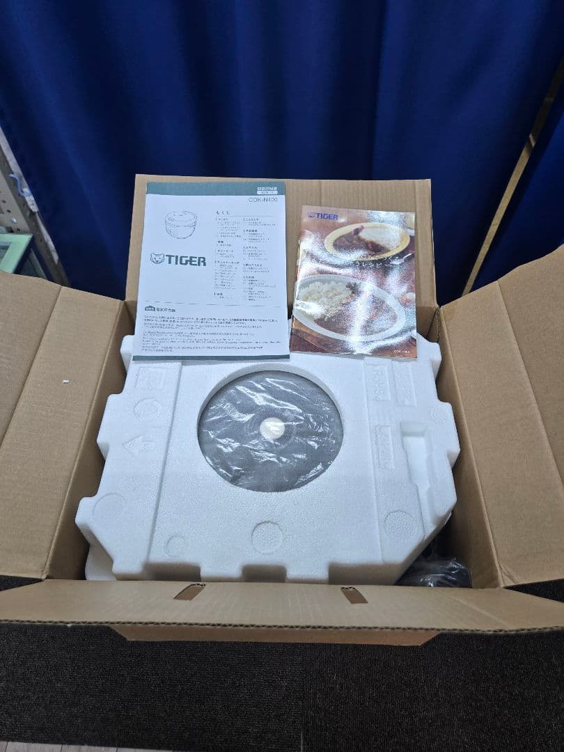 【開封済み・未使用品】TIGER 炊飯器 電気圧力鍋 COK-N400 KM
