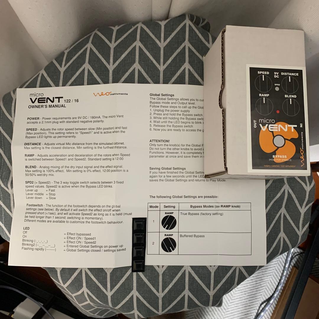 Neo Instruments micro VENT 122 ロータリー ペダル