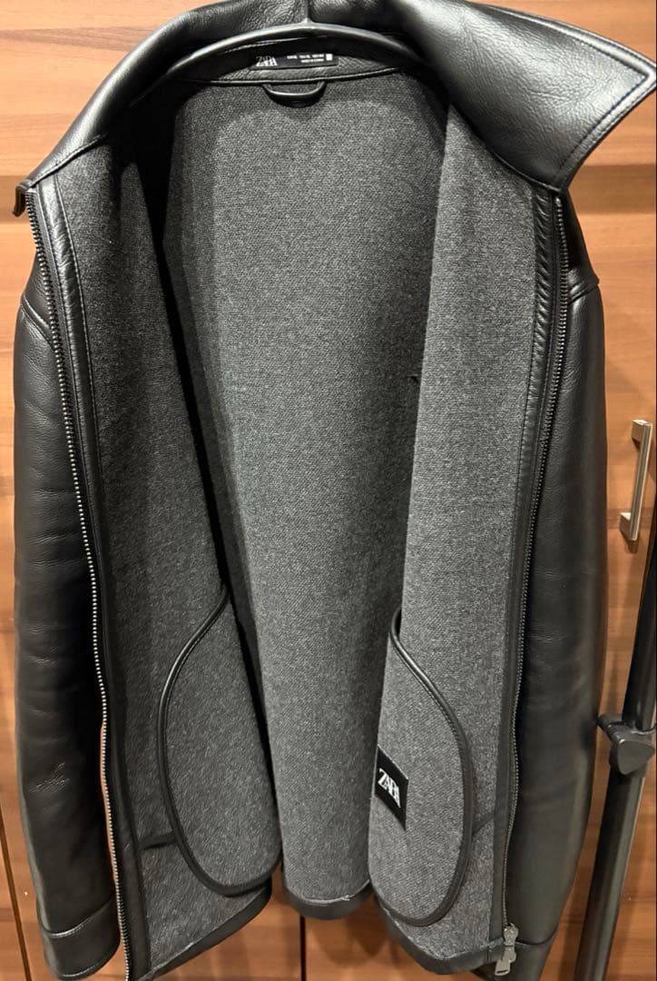 ZARA フェイクレザージャケット XL