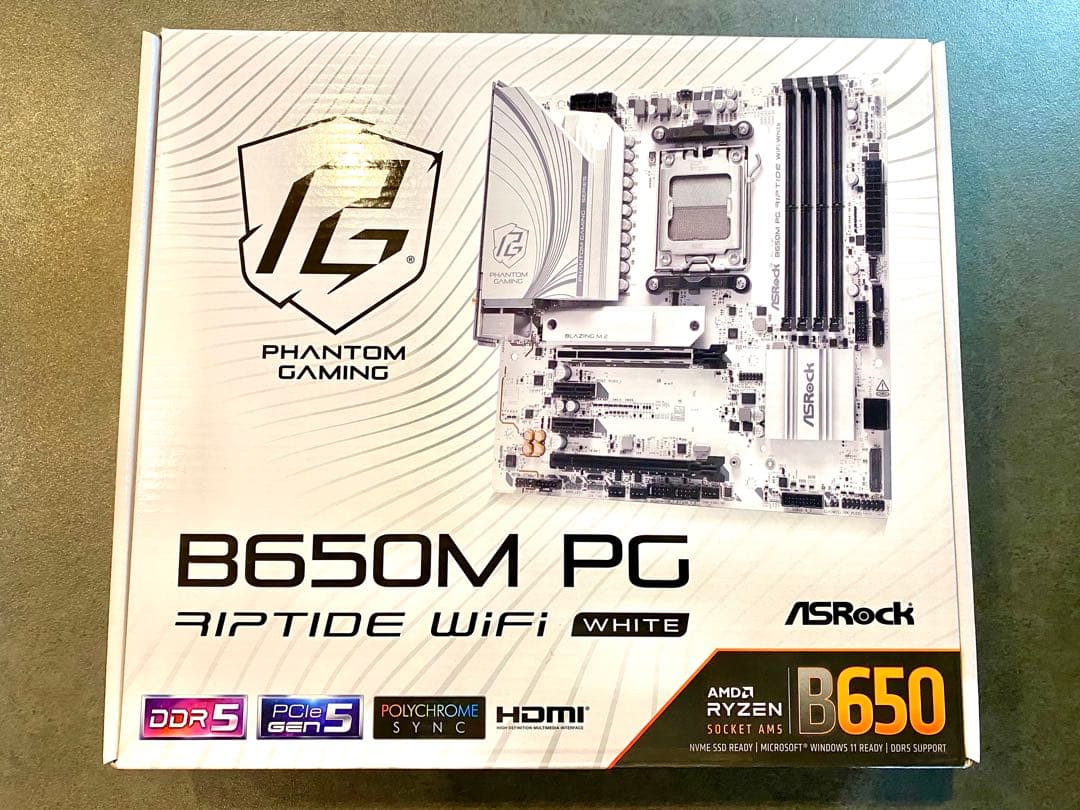 ASRock B650M PG Riptide WiFi ホワイト