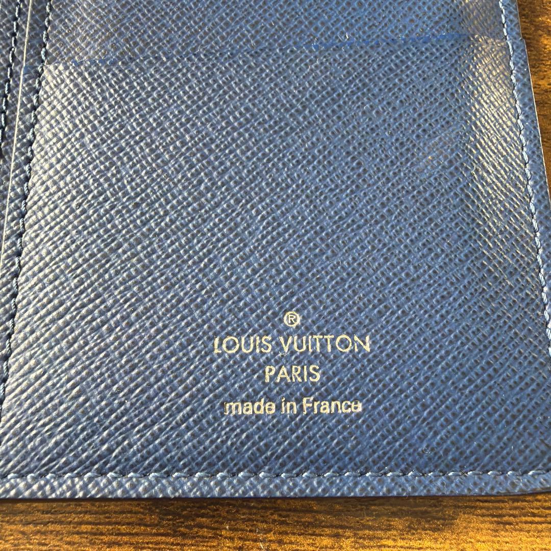 ルイヴィトン　タイガ　青　長財布