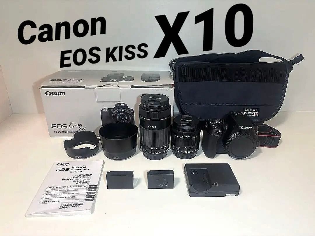 超美品 【Canon EOS Kiss X10 ダブルズームキット】