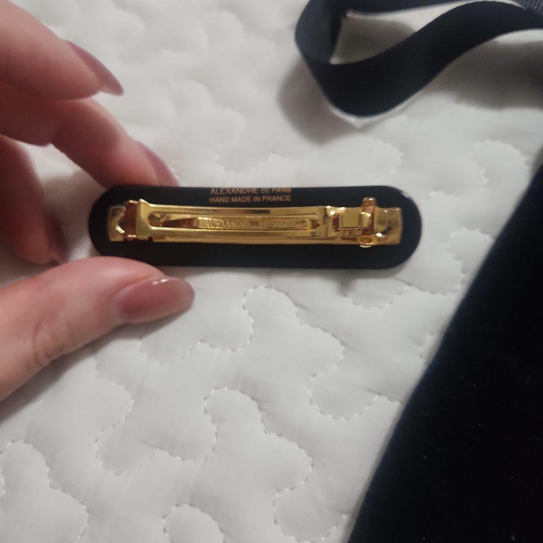 ALEKANDRE DE PARIS バレッタ アイボリー