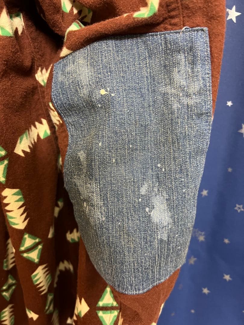 トップス bowwow NAVAJO PRINT FLANNEL SHIRT AGED