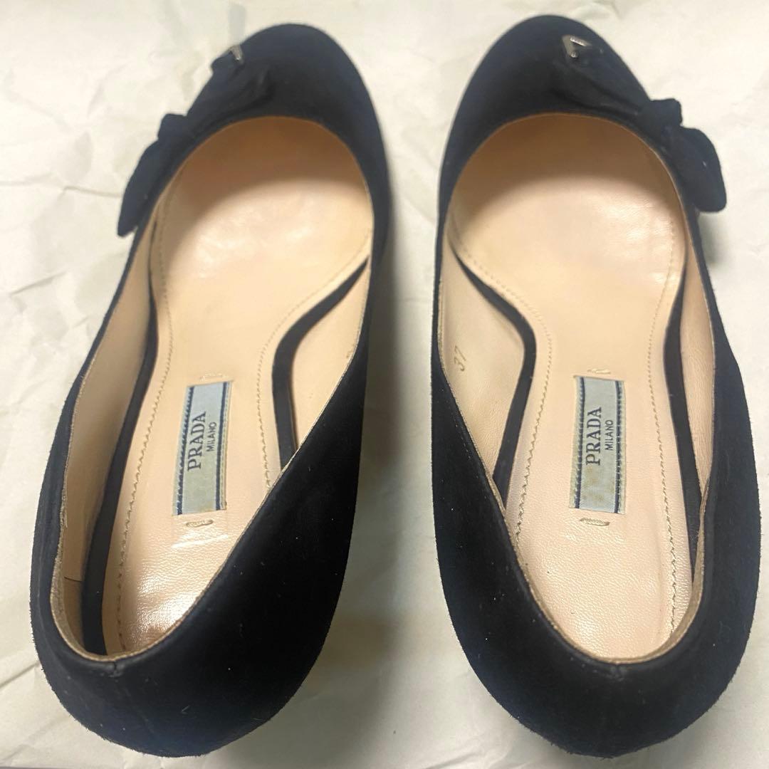 【極美品】PRADA プラダ パンプス ブラック 37