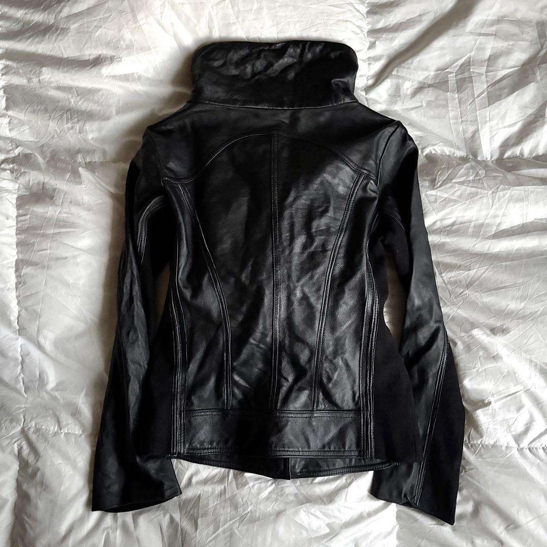 Ekam hommage ハイネック レザー ジャケット 00s y2k V系