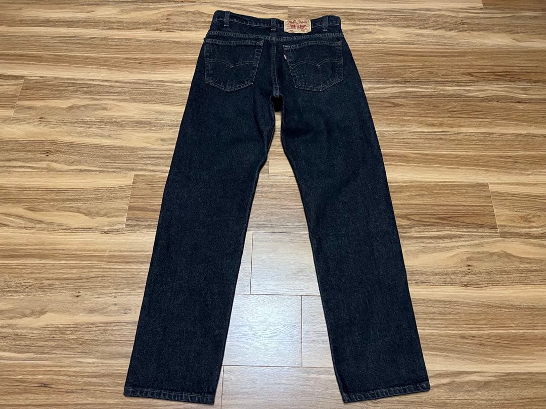 Levis 505 ブラック ジーンズ W33 L30 先染め USA製