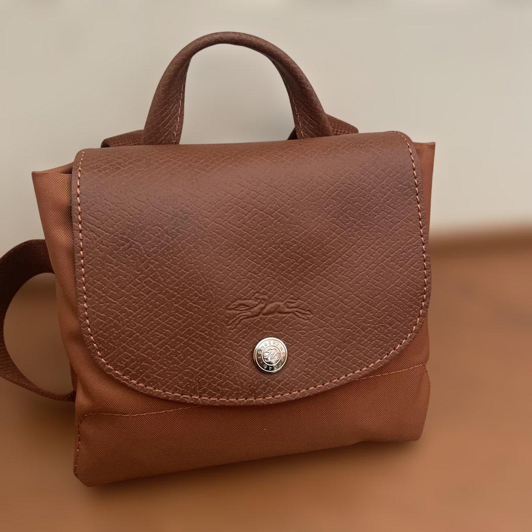 最終お値下げ【新品】ロンシャン　プリアージュ　ブラウン　バックパック