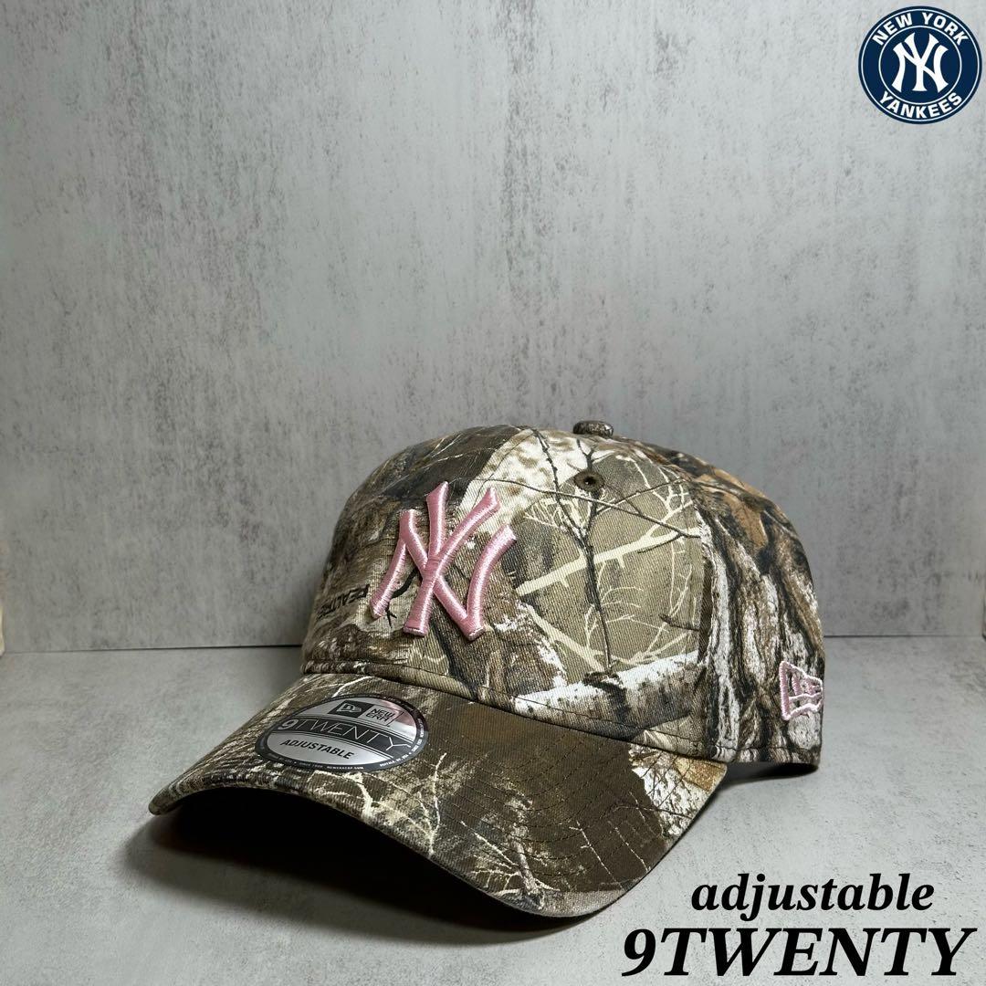 【海外限定】 ヤンキース 9TWENTY リアルツリー&ピンク キャップ ⑤