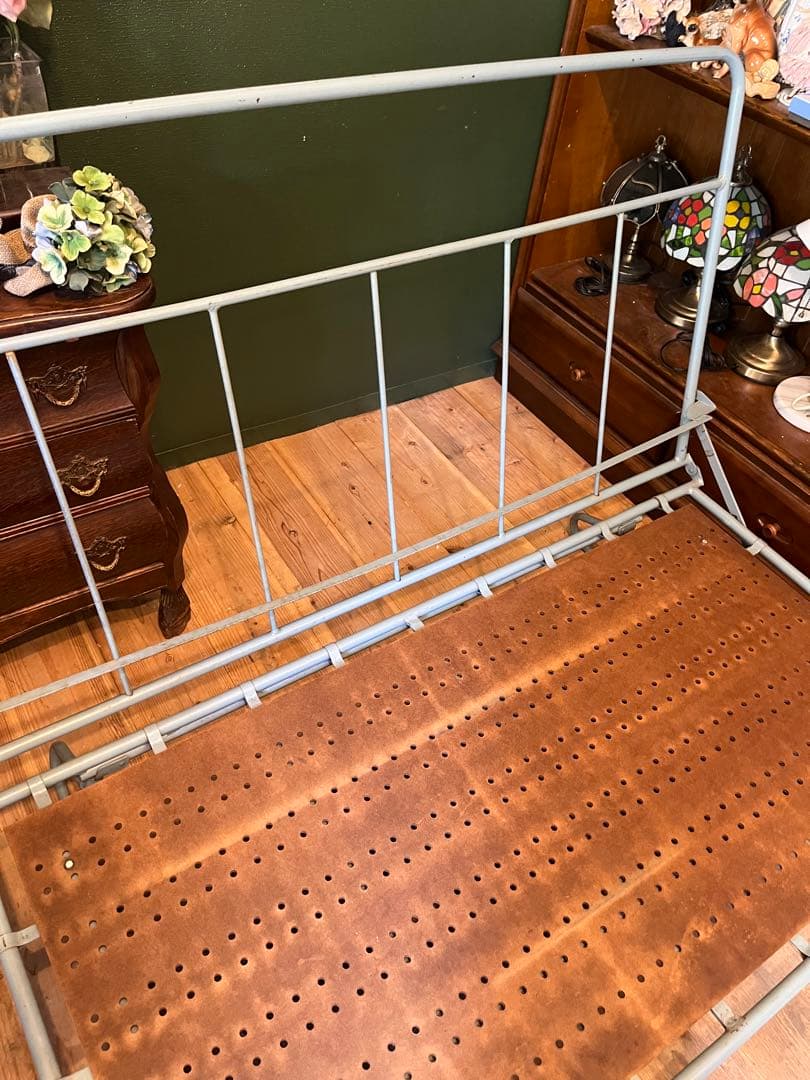 折りたたみ ソファー 鉄脚 アイアン インテリア ビンテージ 鉄製 昭和レトロ