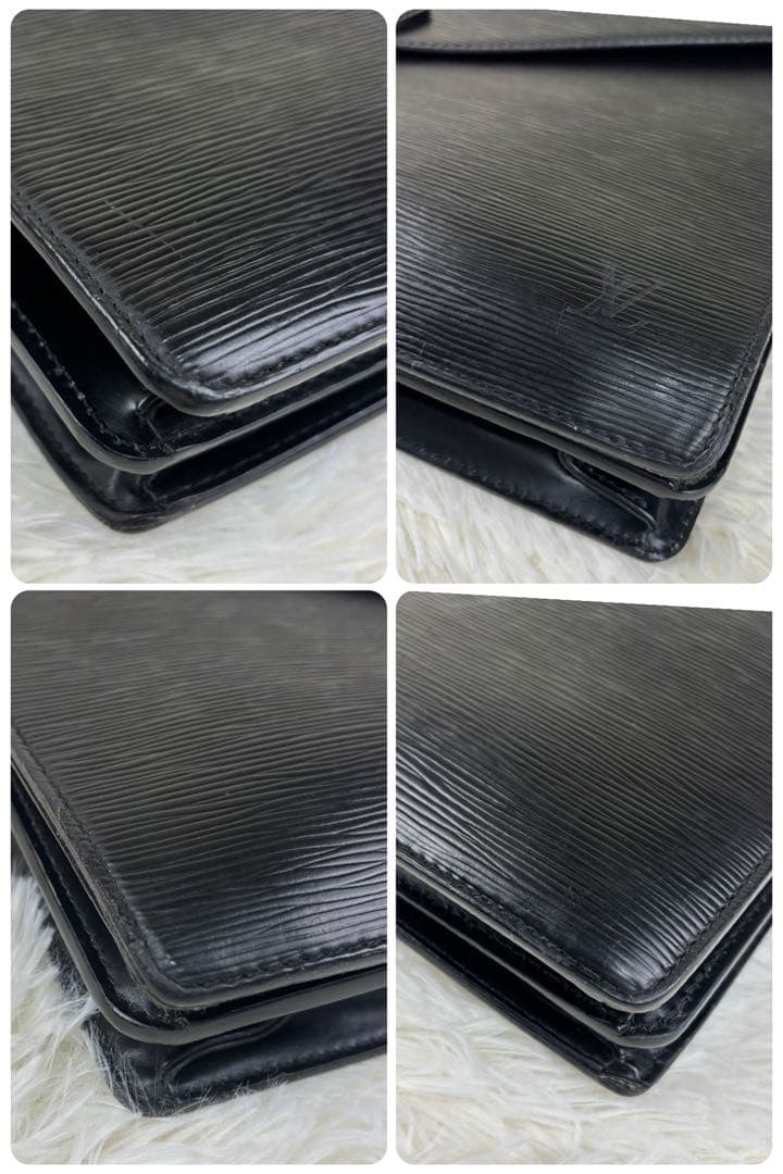 ルイヴィトンエピ セルヴィエット コンセイエ　ビジネスバッグ　ブラック