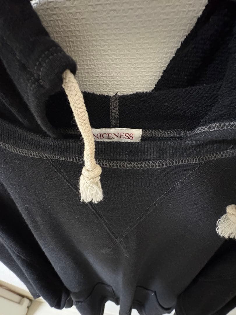 トップス 24ss NICENESS Silk Sweat Hoodie CORGAN M