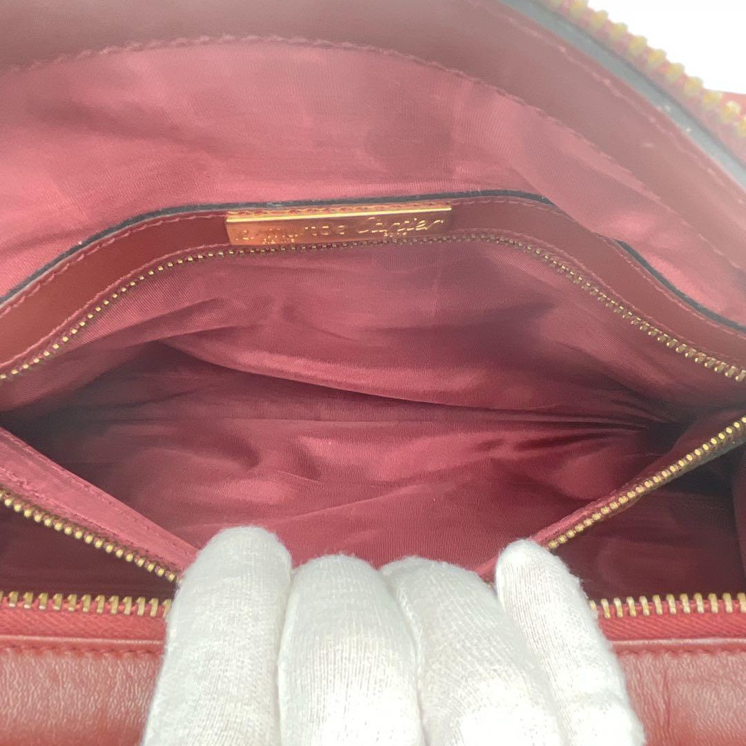 ✨️美品✨️ カルティエ マストライン ボストン バッグ レザー ボルドー