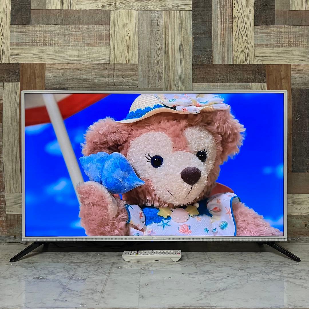 即日受渡❣️全国送料込昨年購入IRIE40V型ホワイト Wチューナー裏番組録画可