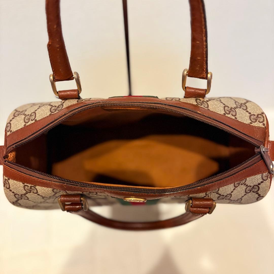 GUCCI グッチ GG ボストン オールドグッチ 総柄 ミニボストン 大容量