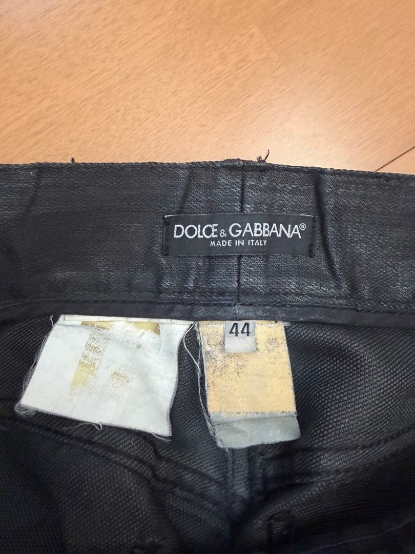 Dolce & Gabbana コーティングブラックデニム
