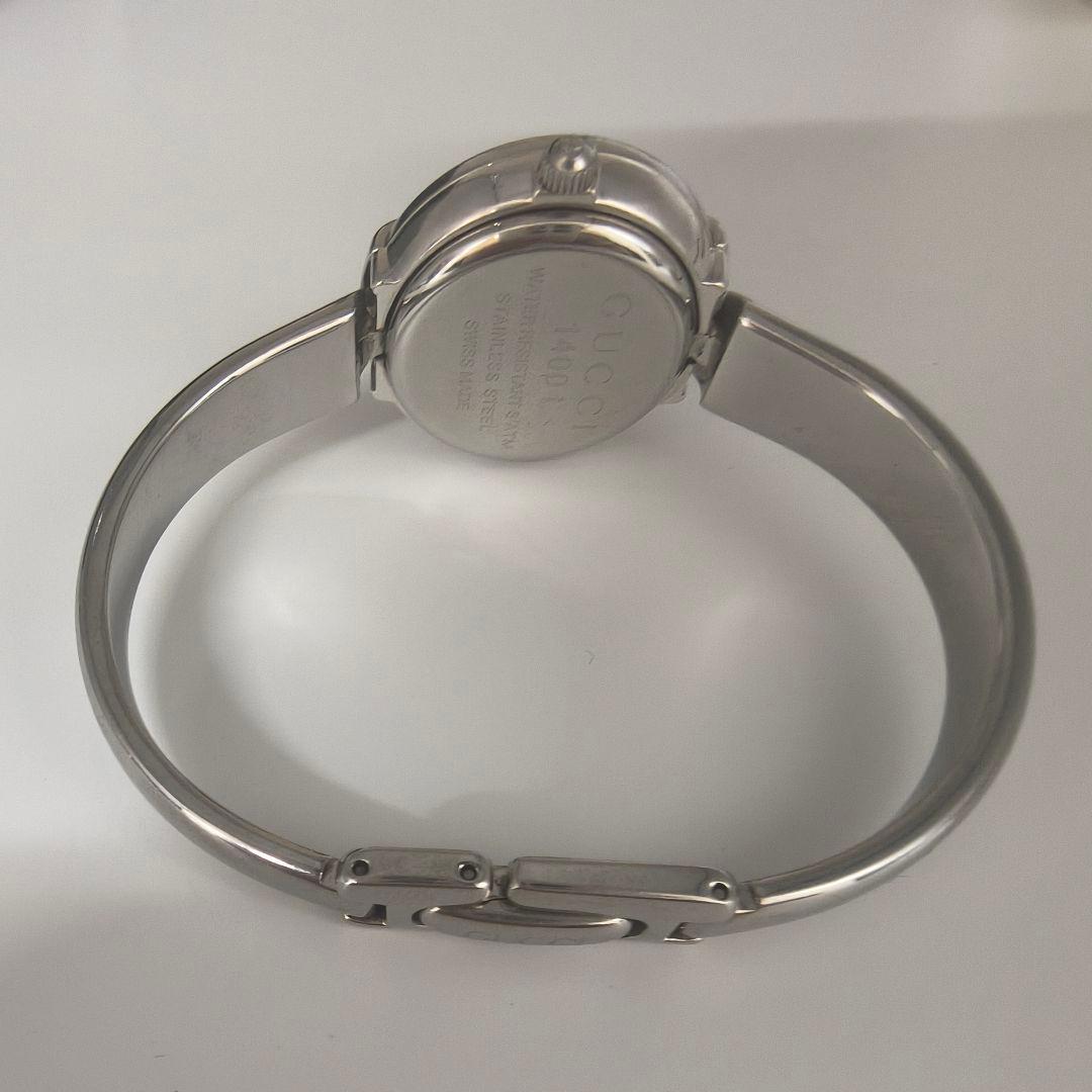 GUCCI グッチ 1400L ブラック文字盤 クオーツバングルウォッチ　稼働品