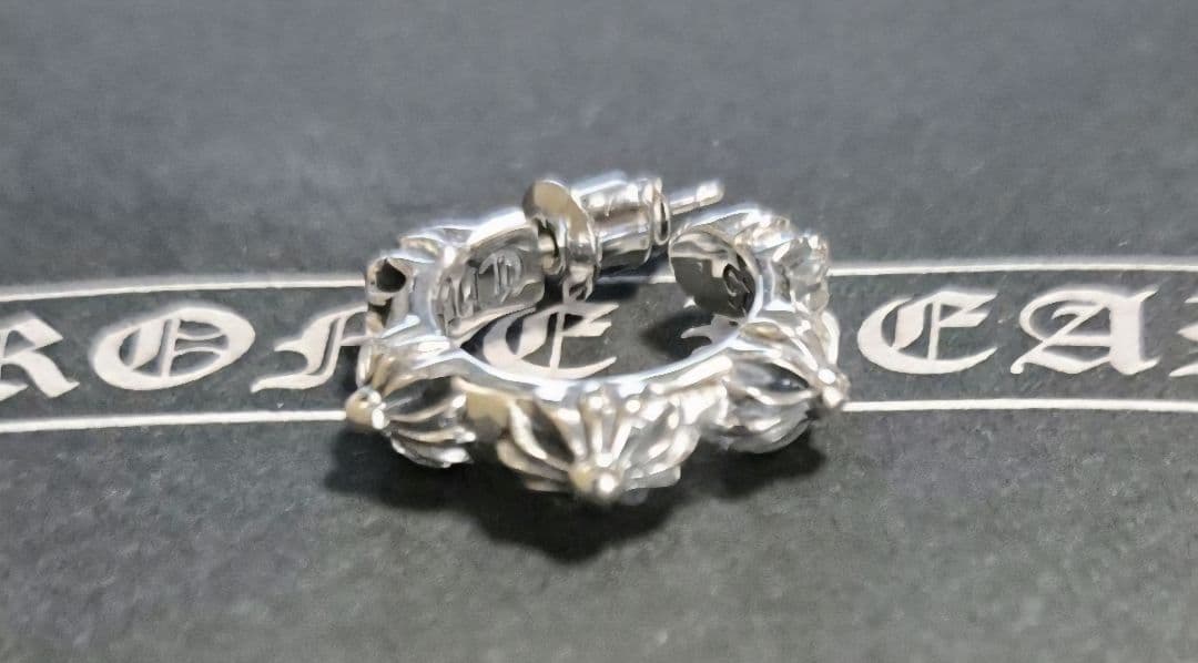 CHROME HEARTS SBTクロスバンドフープ ピアス 片耳