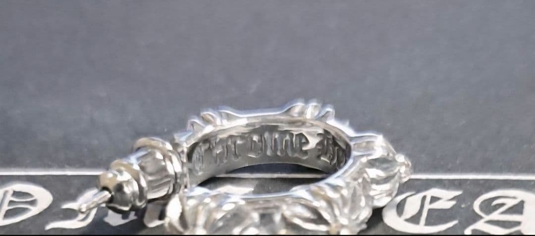 CHROME HEARTS SBTクロスバンドフープ ピアス 片耳