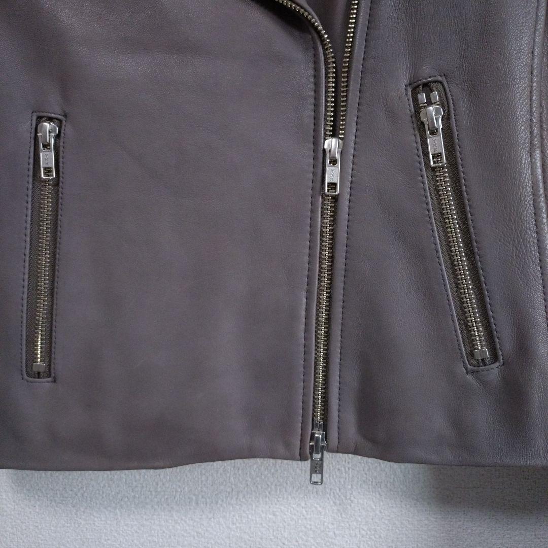 HARE グレー シングルライダースジャケット