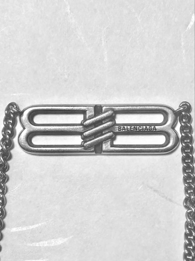 BALENCIAGA シルバーチェーンネックレス