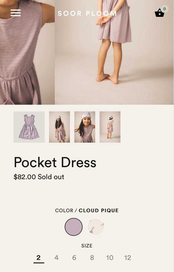 SOOR PLOOM ポケットドレス 92cm 2y