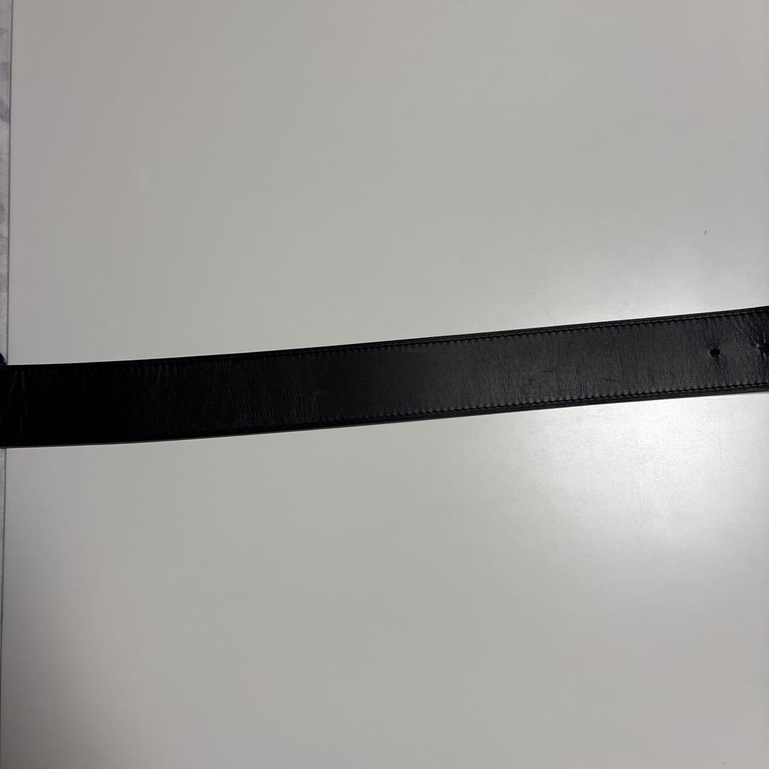 ルイヴィトンLOUIS VUITTONブラックレザーベルト
