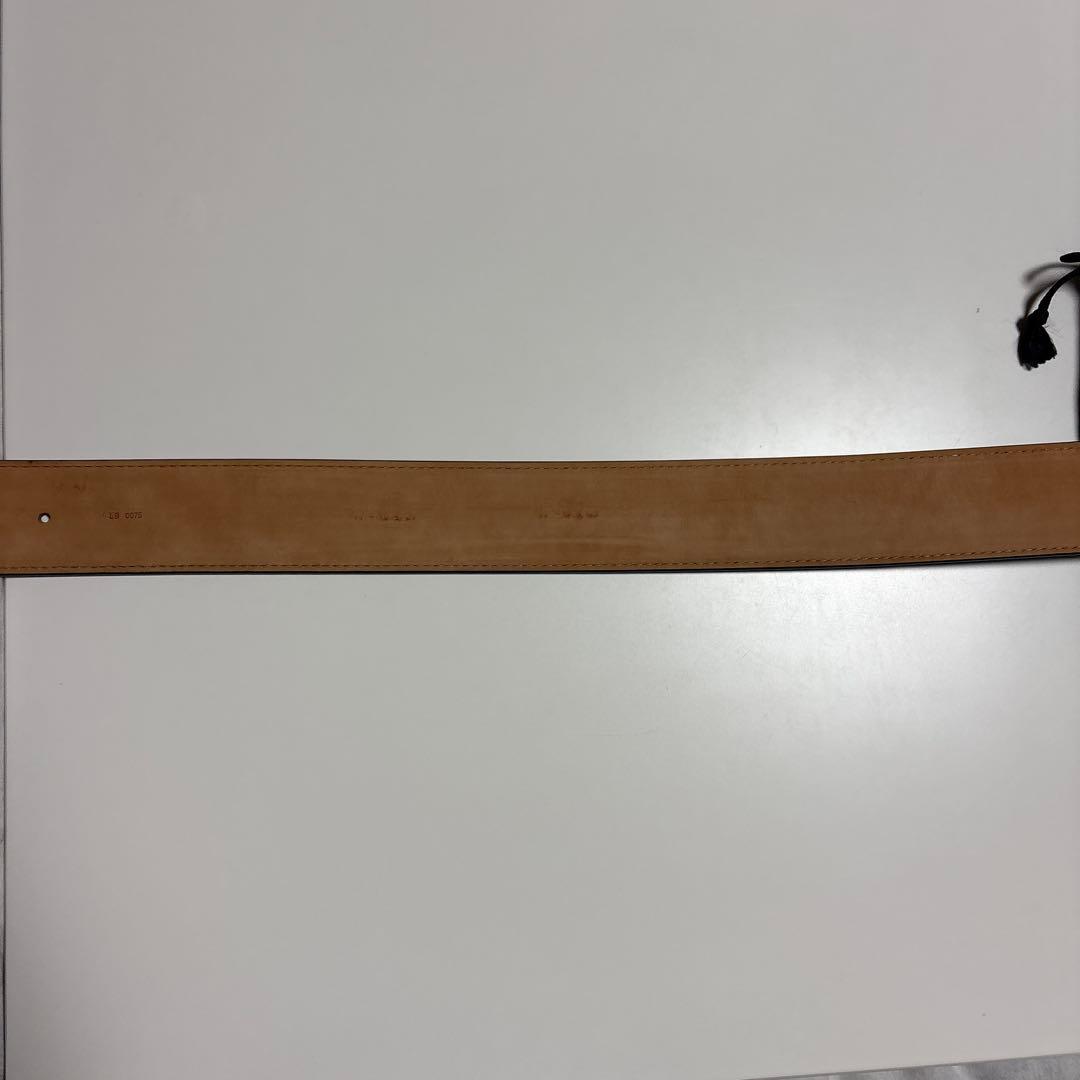 ルイヴィトンLOUIS VUITTONブラックレザーベルト