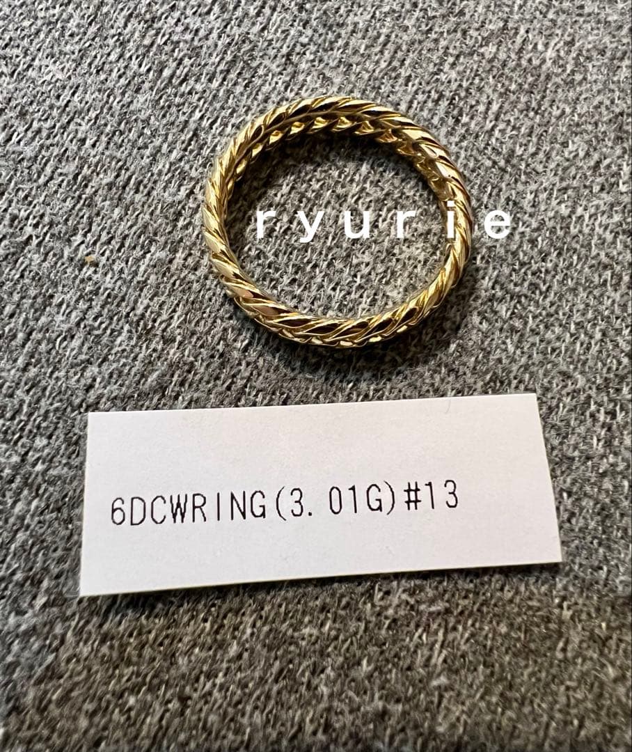 18金K18 6DC リング　ユニセックス