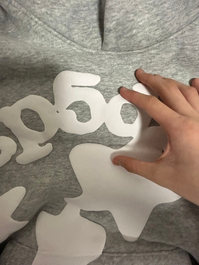 トップス sp5der hoodie grey