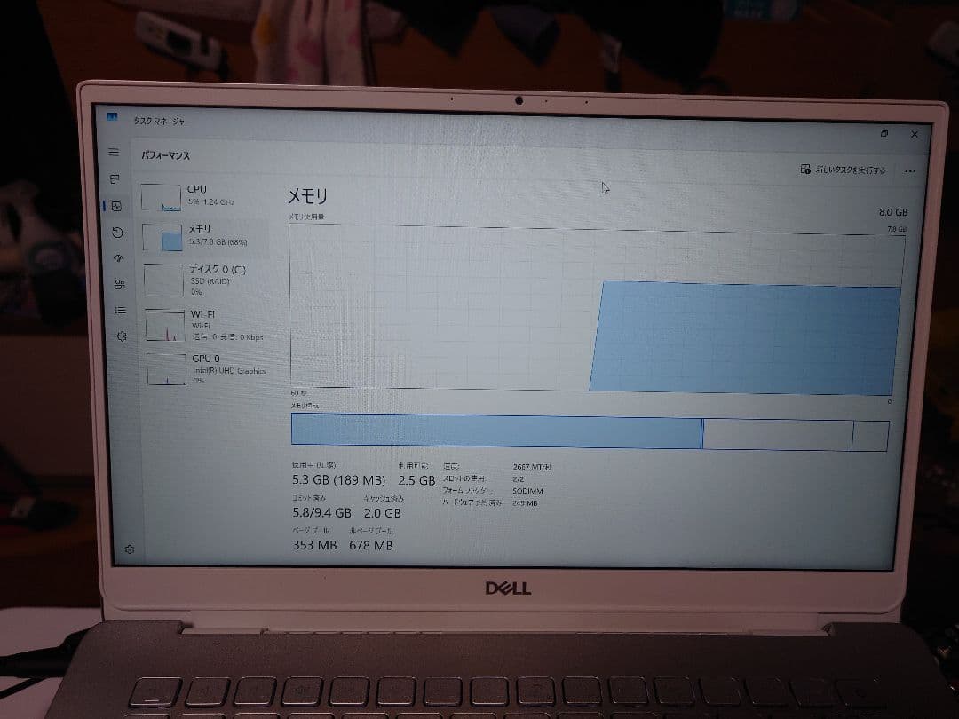 その他ノートPC本体 Dell Inspiron 5490 Core-i5/8GB/256GB/14