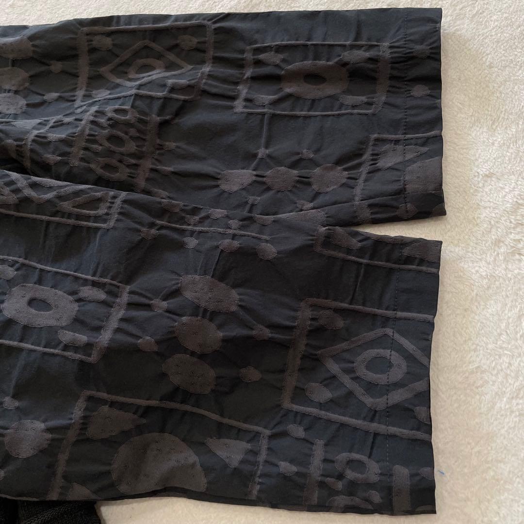 FUGA FUGA　アンティークパレードブラウス　2024年製　異素材切替　黒