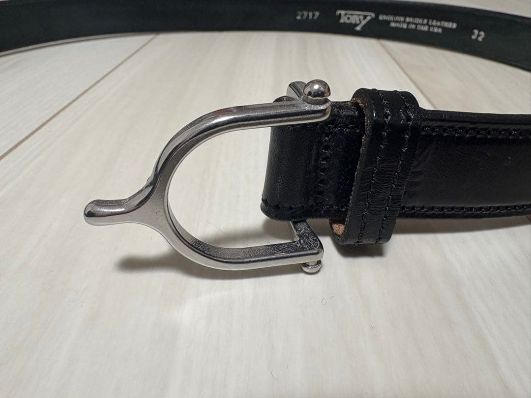 美品TORY leather 32インチ SPUR ベルト 幅1インチ
