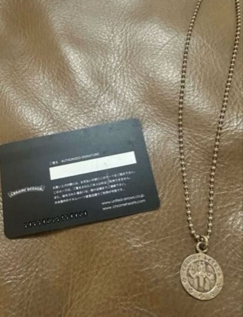 【美品】クロムハーツ　ネックレス　メダル　正規品ボールチェーン付