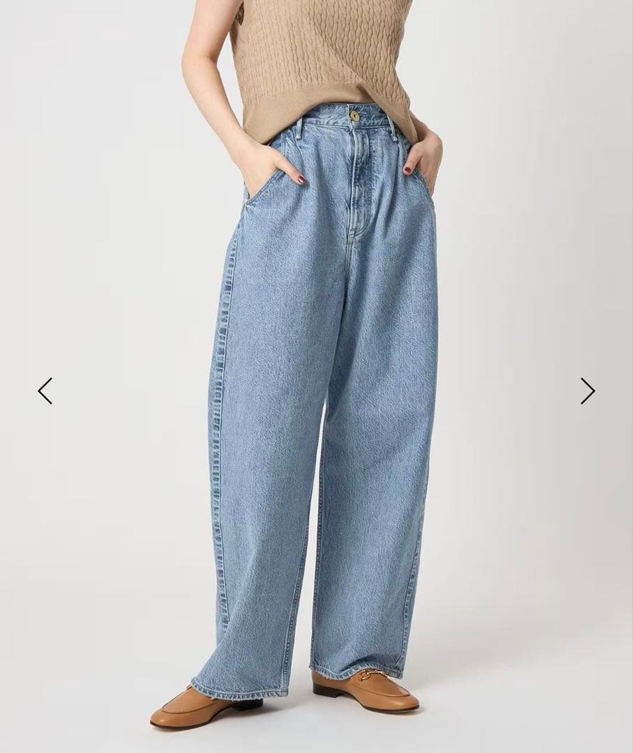 upper hights for conte タックデニムパンツ UN