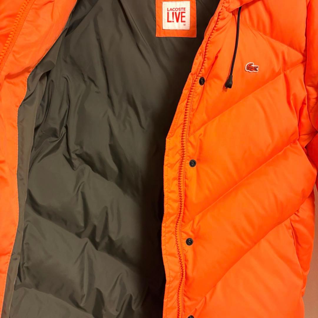 セール!LACOSTE ラコステ オレンジ 極暖ダウンジャケット M美品 防寒