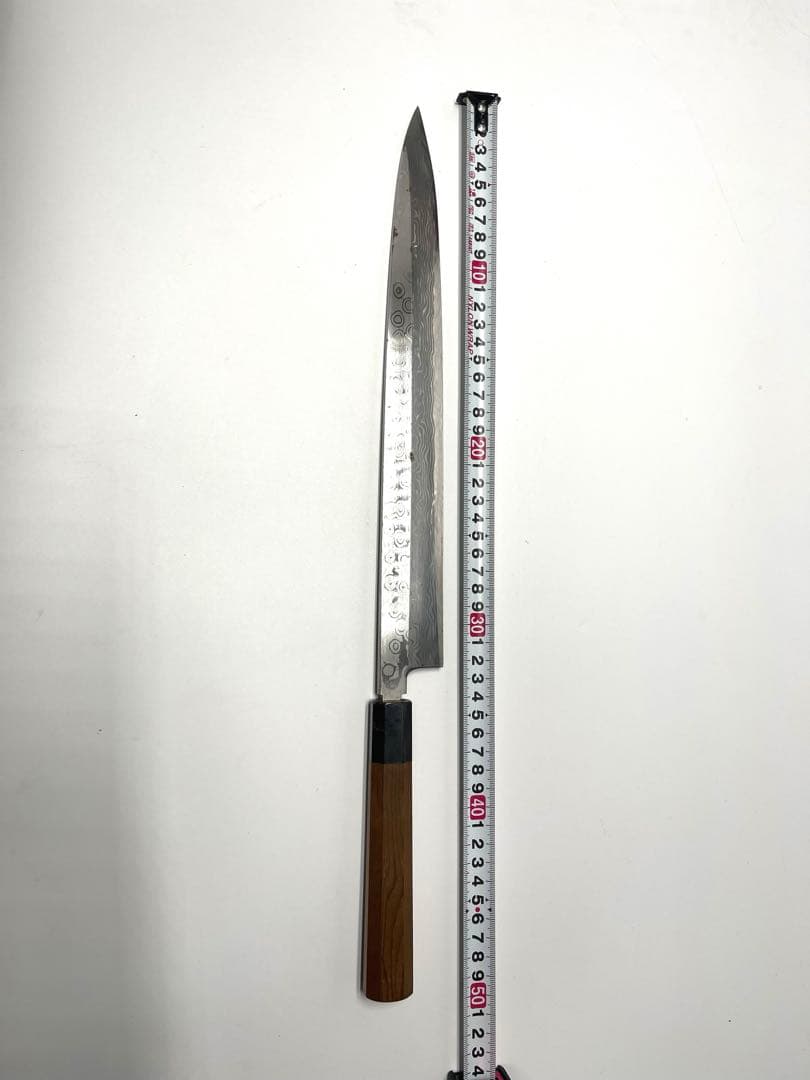 カリメロ　柳刃包丁　墨流し　青鋼　別誂