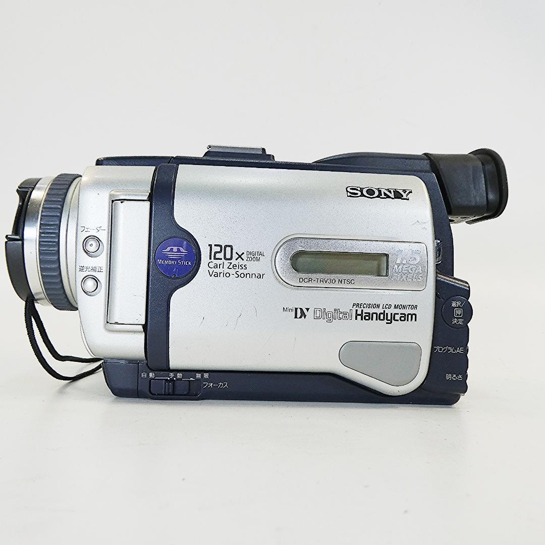 動作品ソニー DCR-TRV30 MiniDVビデオカメラ　DVDダビングに最適