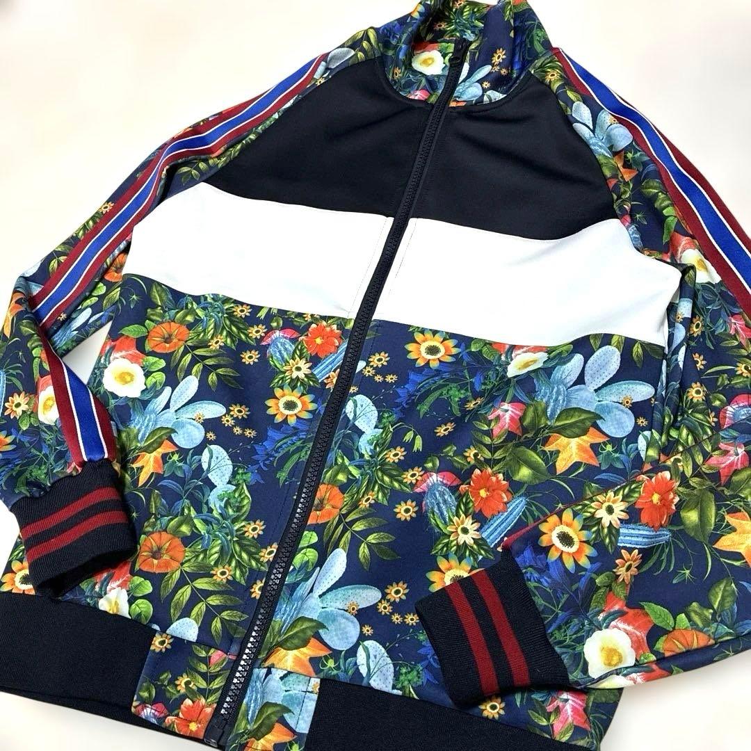 希少 ZARA トラックジャケット サイドライン ボタニカル セットアップ 総柄