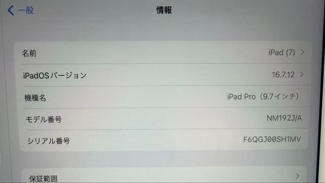 iPad Pro 第1世代 9.7インチWi-Fiモデル 128GB