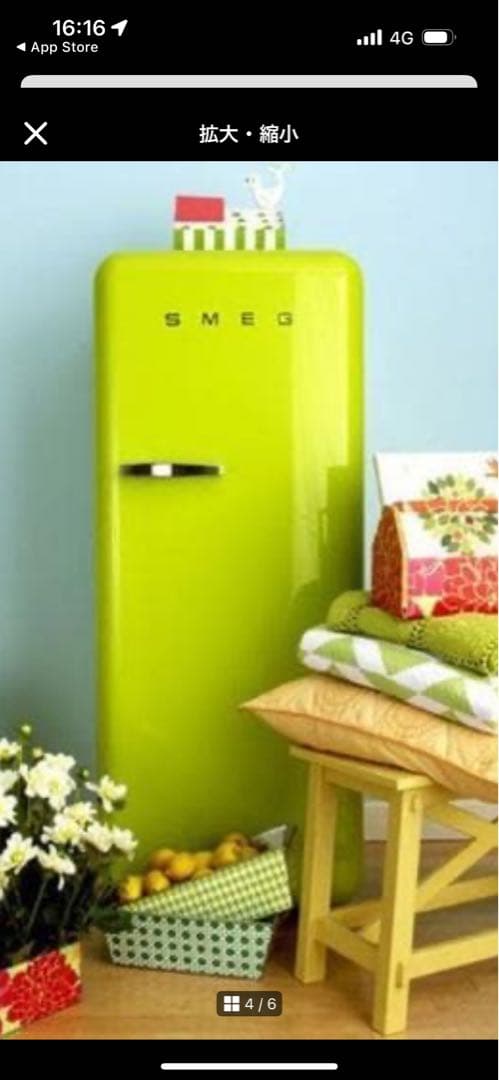 SMEG スメッグ ☆レトロ1ドア冷蔵庫 FAB28 イタリア製 ピンク☆右開き