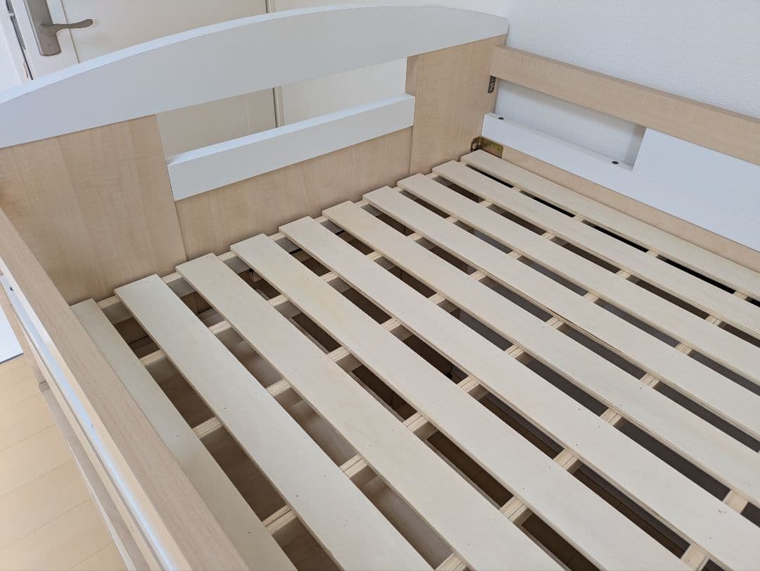 コンパクト システムベッド Shelm4(シェルム4)　ナチュラル/ホワイト